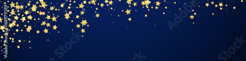 Magic stars vector overlay.  Gold stars scattered
