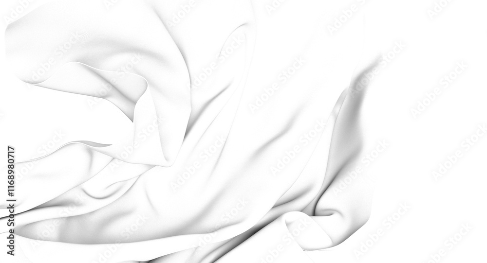 White fabric texture with soft folds and drapes, perfect for product mockups or design backgrounds. White fabric texture with soft folds and drapes, perfect for product mockups or design backgrounds.