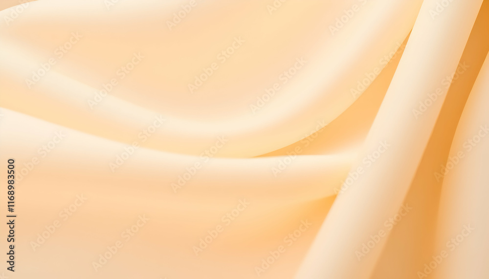 Soft peach fabric, flowing silk texture, gentle folds, warm ivory tones, abstract curves, smooth gradient, minimalist composition, delicate shadows, elegant drapery, satin sheen, ethereal light, macro Soft peach fabric, flowing silk texture, gentle folds, warm ivory tones, abstract curves, smooth gradient, minimalist composition, delicate shadows, elegant drapery, satin sheen, ethereal light, macro