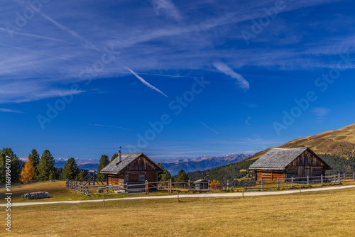 Peitlerkofel Mountain, Dolomiti near San Martin De Tor, South Tyrol, Italy photo