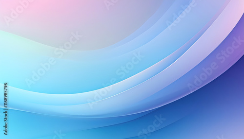 Abstract Blue and Purple Waves Background  Smooth Gradient Design for Digital Projects