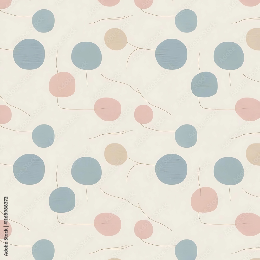 A repeating pattern of soft circles and lines forming a rhythmic, meditative design. A repeating pattern of soft circles and lines forming a rhythmic, meditative design.