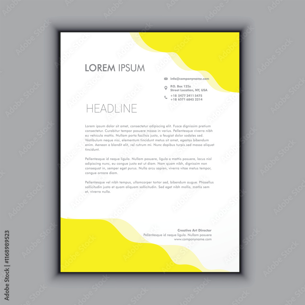 Fototapeta premium Modern letterhead template design