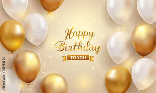 3d birthday balloons and confetti realistic happy birthday banners, anniversary templates, birthday cards