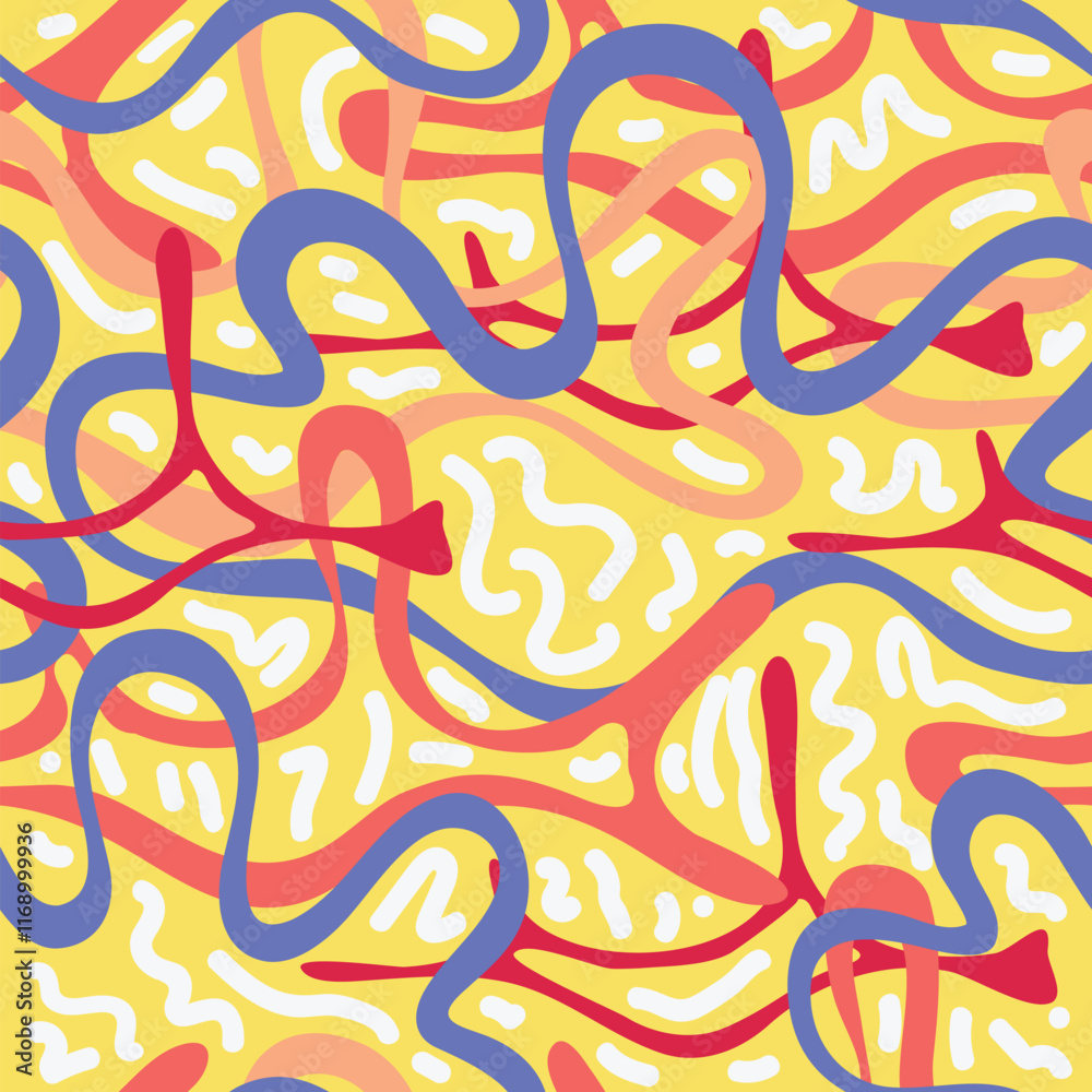 Obraz premium Abstract Collage Structure Seamless Pattern