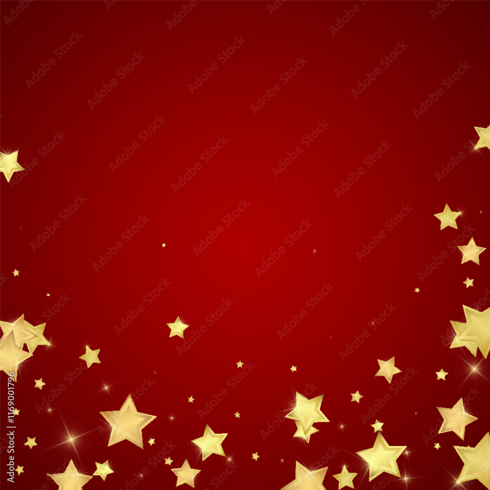 Magic stars vector overlay.  Gold stars scattered
