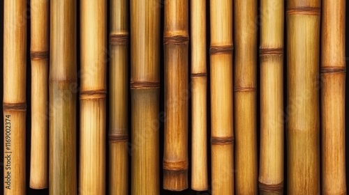 Natural bamboo forest textures close-up detail plant life tranquil environment vertical view nature's beauty photo