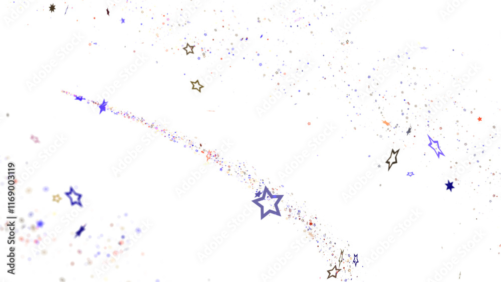 Naklejka premium Stars and Confetti