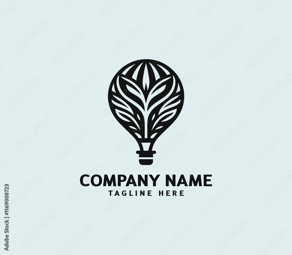 Hot air balloon logo design. Air balloon logo. Air adventure, Balloon festival, Sky travel vector Hot air balloon logo design. Air balloon logo. Air adventure, Balloon festival, Sky travel vector
