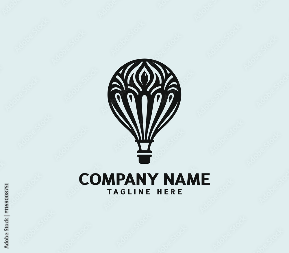 Hot air balloon logo design. Air balloon logo. Air adventure, Balloon festival, Sky travel vector Hot air balloon logo design. Air balloon logo. Air adventure, Balloon festival, Sky travel vector
