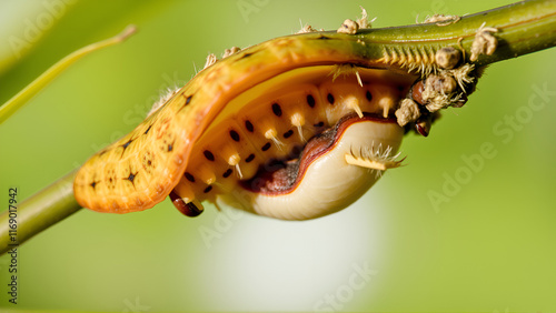 silkworm moth come out of cocoons photo