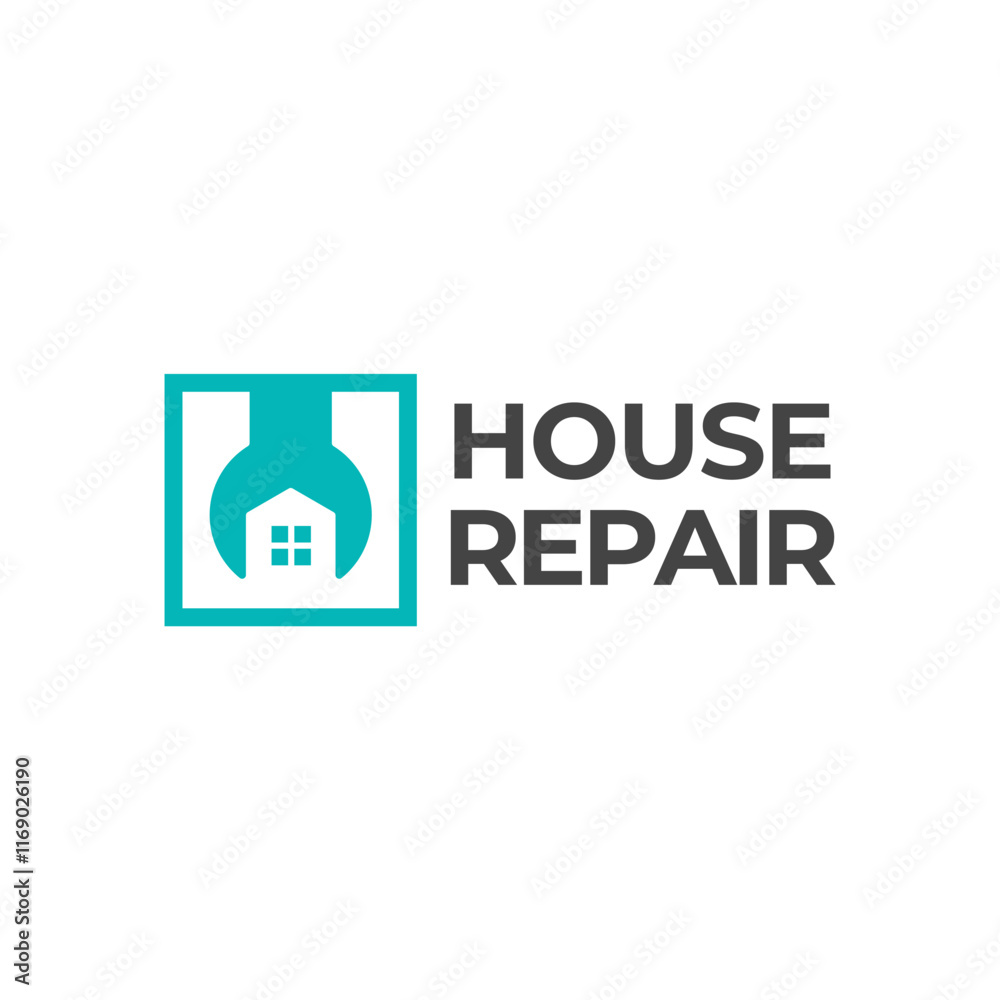 House Repairs logo design template vector illustration. House renovation symbol, icon.