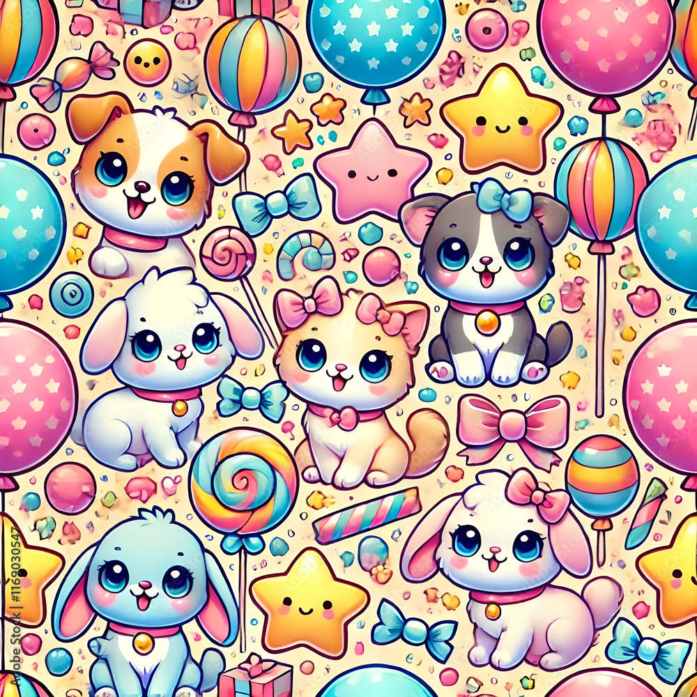 Naklejka premium Candyland Pets Delight
