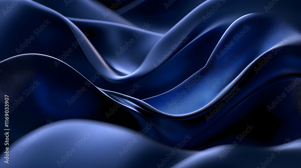 Obraz premium Deep Blue 3D Abstract Background