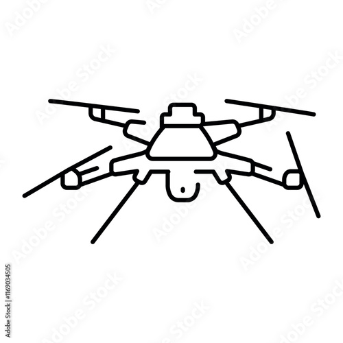 Kargu (Turkey) line color icon. Barrage munition (kamikaze drone) for rapid attacks.