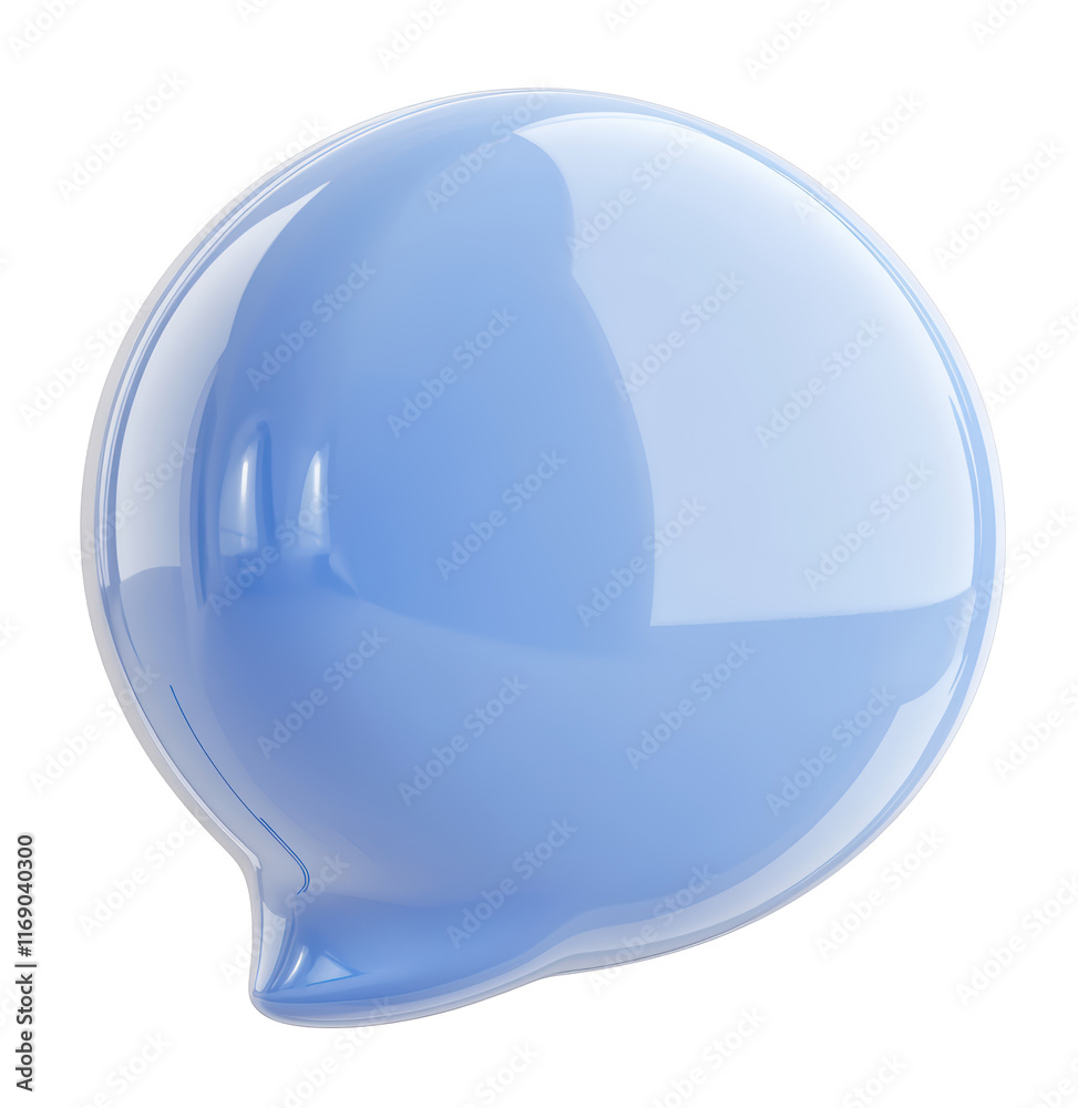 A blue sphere with a white background A blue sphere with a white background