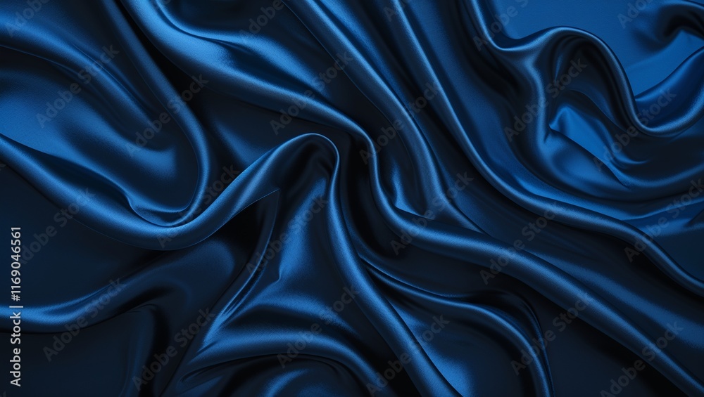 Obraz premium Black and Blue Abstract Background with Dark Blue Shades and Subtle Gradient Effects, Creating a Deep, Mysterious, and Modern Visual Aesthetic for a Bold Design