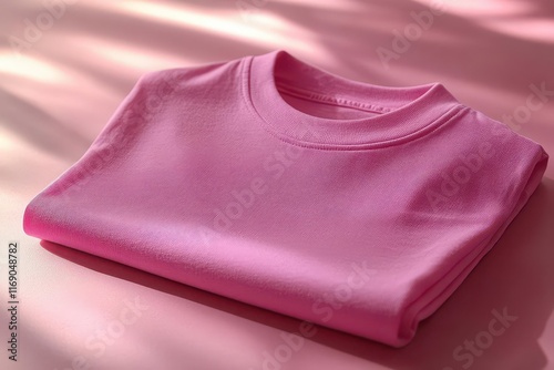 folded square tshirt mockup displayed on a minimalist background showcasing intricate textures and shadows that highlight its fabric creating a realistic highend fashion appeal