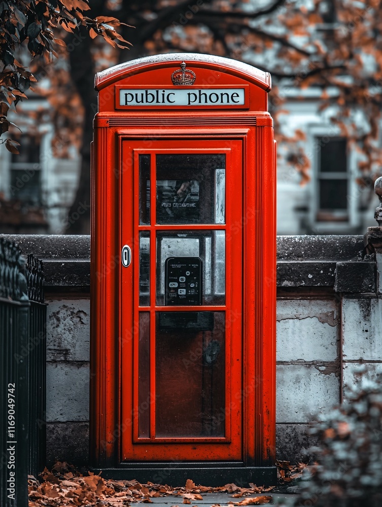 Obraz premium red phone box