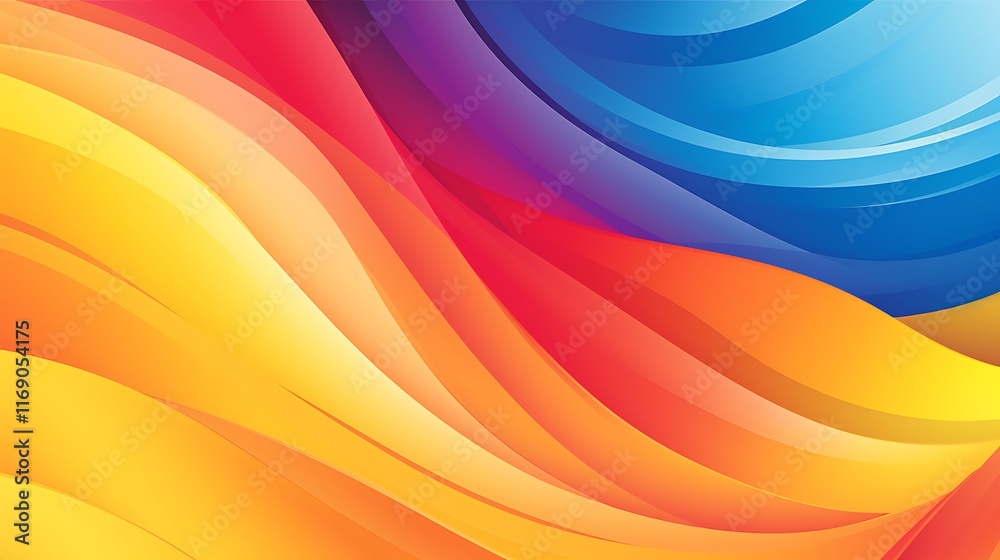 Abstract Colorful Waves Design Background Image Abstract Colorful Waves Design Background Image