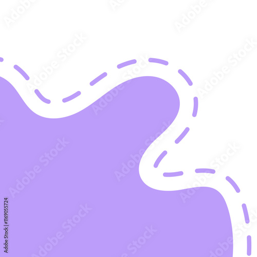 Organic Dashed Line Corner