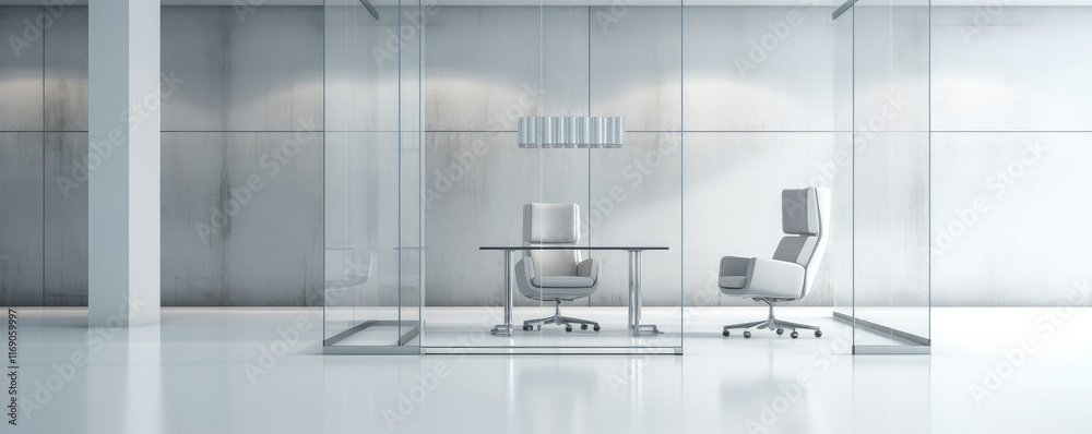 Sleek Modern Office Interior with Minimalist Design Sleek Modern Office Interior with Minimalist Design