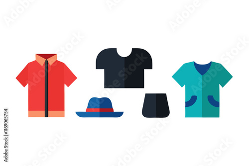 illustration of shirts