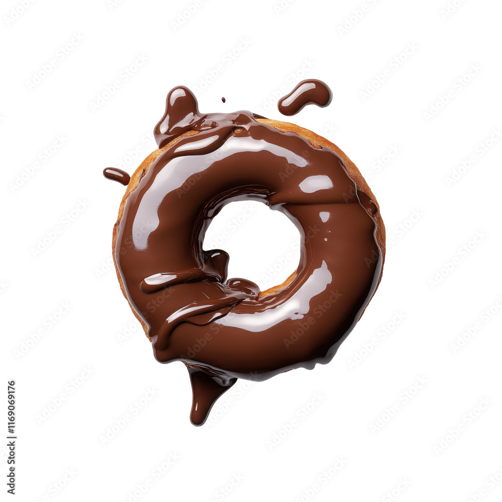 chocolate donut isolated on transparent background chocolate donut isolated on transparent background