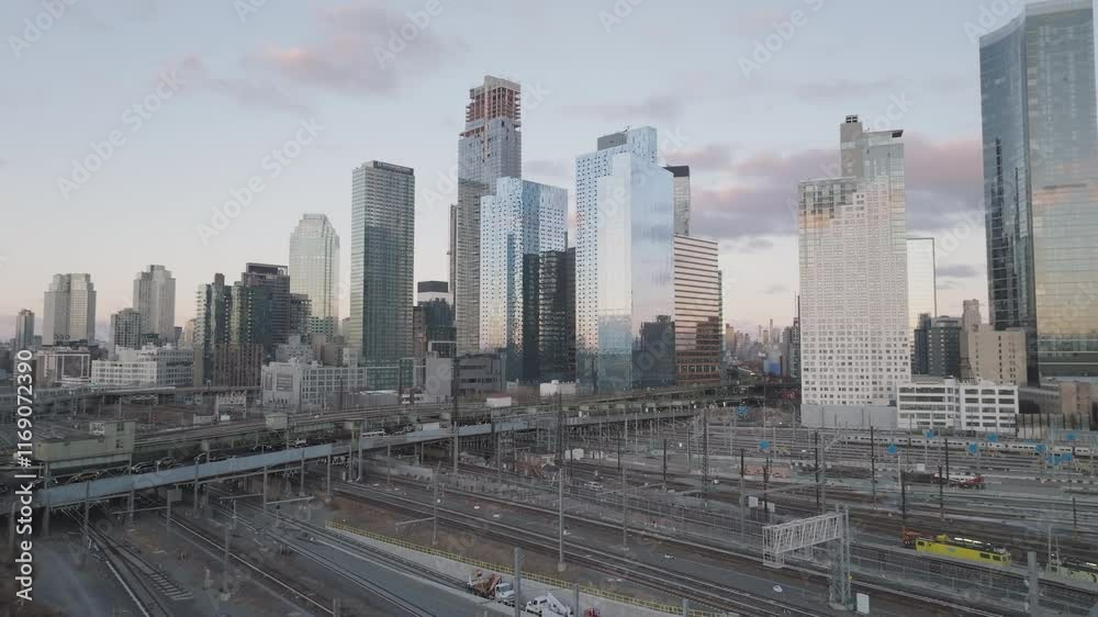 Aerial view of Long Island City, Queens Aerial view of Long Island City, Queens