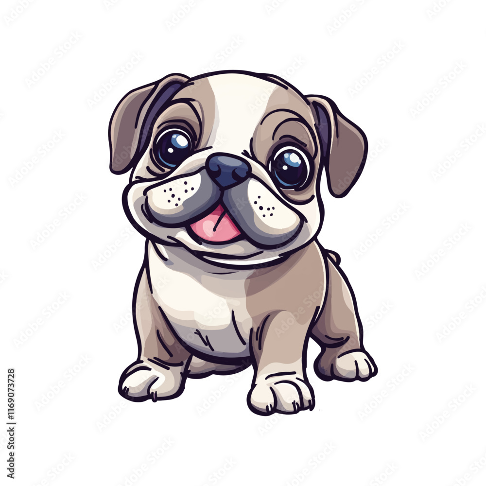 Fototapeta premium Cute mascot dog vector design 