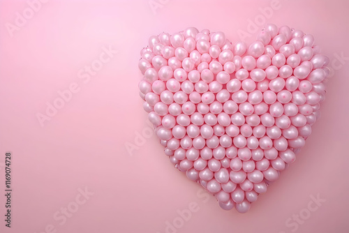 pink heart on pink background valentines day concept for valentine 