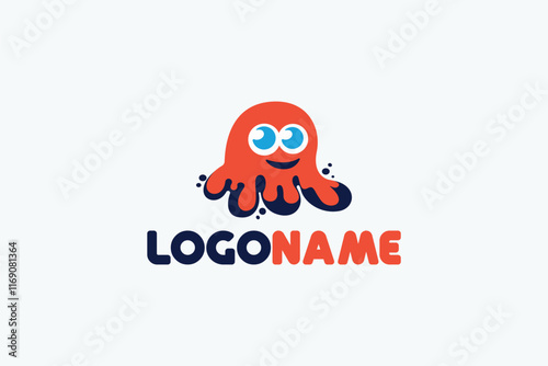 Logo design of goo mascot.