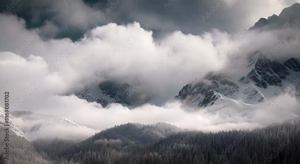 Clouds Over the Peaks clouds rolling over the mountain tops Clouds Over the Peaks clouds rolling over the mountain tops