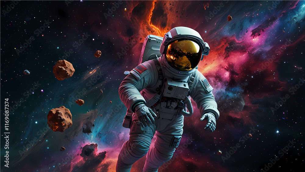 Fototapeta premium astronaut in space