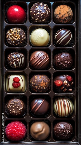 Assorted Chocolate Candies In A Box