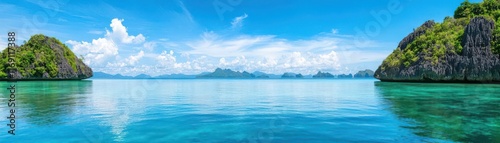 exotic destinations concept. Palawan, Philippines Navigate secret lagoons, hidden beaches, and towering limestone cliffs in this tropical haven