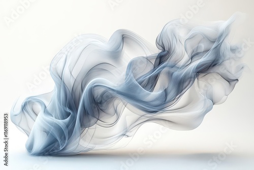 realistic smoke wisps swirl gently through the air creating a mystical and atmospheric effect with soft gradients of gray and white transitioning beautifully evoking intrigue and elegance