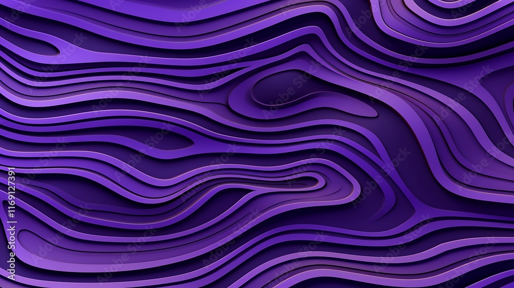 Obraz premium Abstract Purple Wave Pattern Design Background