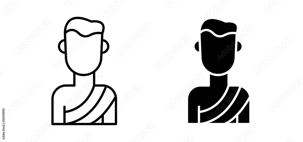 Hajj icons in black and white colors Hajj icons in black and white colors