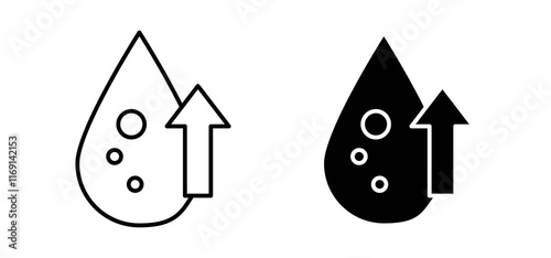 High cholesterol icons in black and white colors