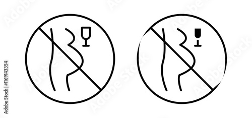 No alcohol during pregnancy period sign
