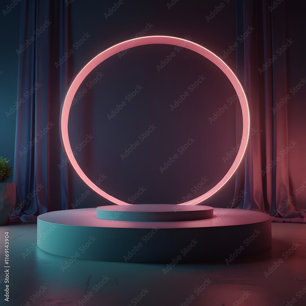 Background for product packaging on backdrop Showcase for presentation Background for product packaging on backdrop Showcase for presentation