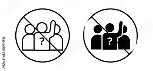 Please do not ask signs set in black and white colors