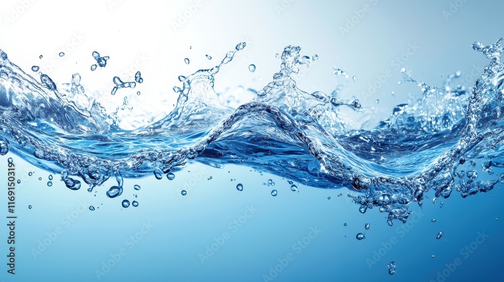 Embodying tranquility, the surface of vibrant blue water invites a sense of calm and serenity Embodying tranquility, the surface of vibrant blue water invites a sense of calm and serenity