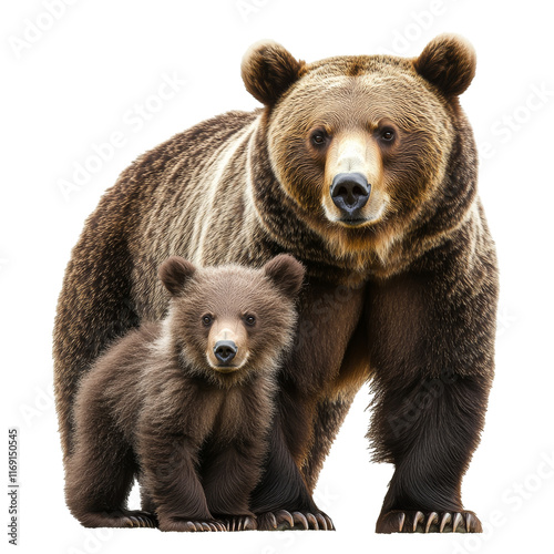 Wallpaper Mural Grizzly bears standing together in natural setting Torontodigital.ca