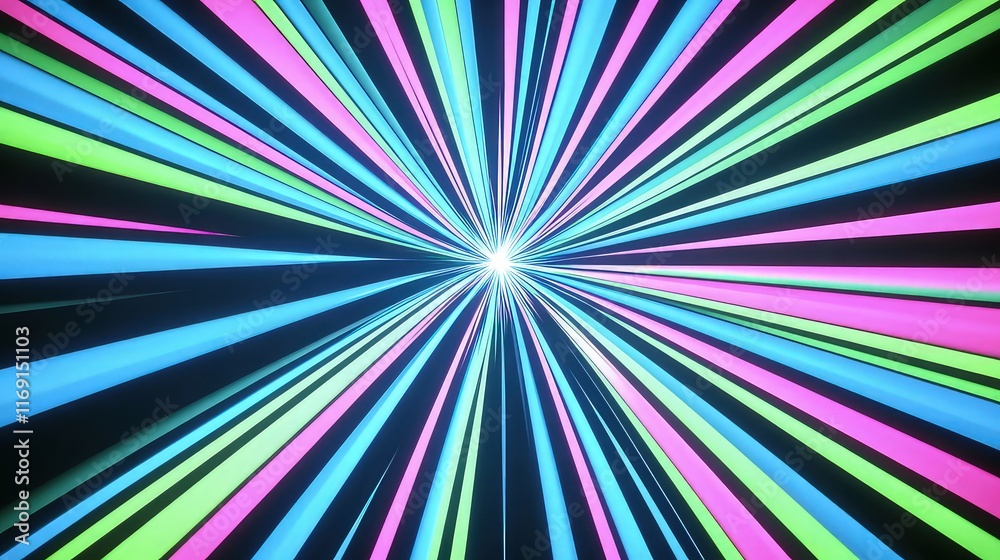 A high-energy background featuring neon lines in blue, green, and pink converging sharply at the center. A high-energy background featuring neon lines in blue, green, and pink converging sharply at the center.