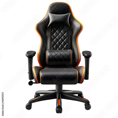 gaming chair isolated on transparent background  gaming chair png photo