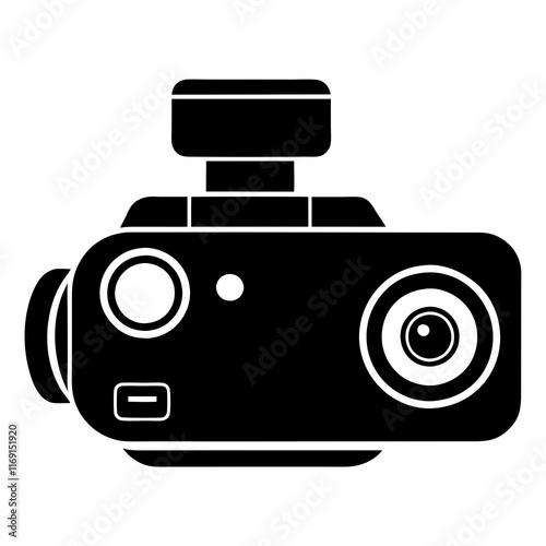 Dashcam Silhouette Vector Design