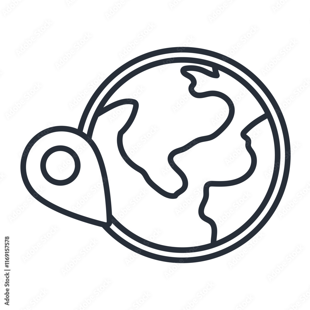 geolocation icon. vector.Editable stroke.linear style sign for use web design,logo.Symbol illustration. geolocation icon. vector.Editable stroke.linear style sign for use web design,logo.Symbol illustration.