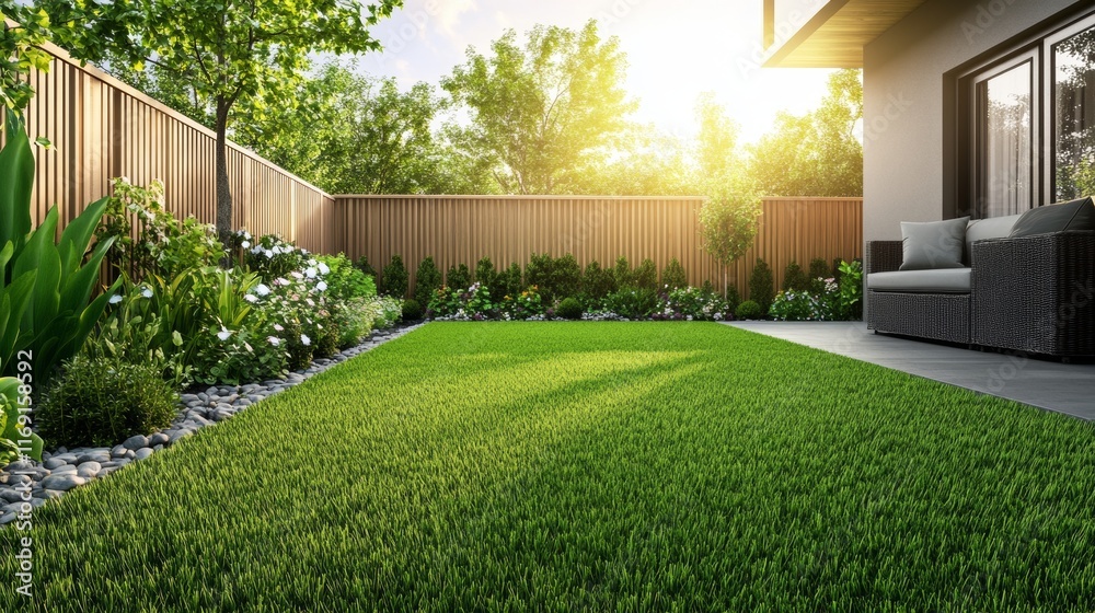 custom made wallpaper toronto digitalbeautiful garden in a patio